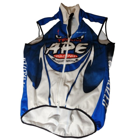 Voler TEAM APE Specialized Team Raglan Sleeveless Cycling Jersey Vest Men XL